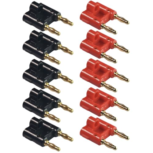 Conectores de cable banana macho para altavoces, pack x10 miniatura 1