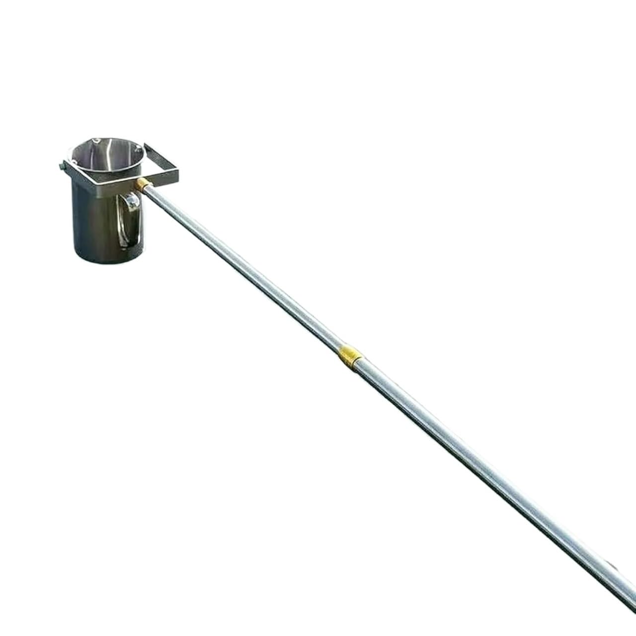 muestreo de agua, Tomamuestras de agua telescópico con vaso pendular acero inoxidable(1000ml,3.3-8.2f/1-2.5m)