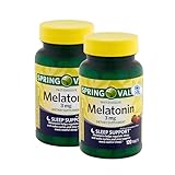 Melatonin 3mg, 120 Tablets - Strawberry Flavor Fast-Dissolve Dietary Supplement, Natural Sleep Aids for Adults + UB Store Sticker (Pack of 2)
