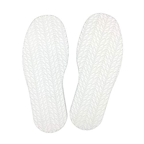 Image of Shoe Replacement Rubber tire Grain Full Sole, chooes Different Colors,4mm Thickness, one Pair (White)