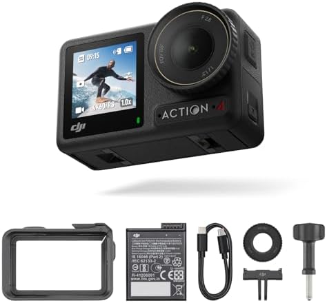 DJI Osmo Action 4 Essential Combo - 4K/120fps Waterproof Action C...