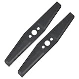 SPARES2GO Metal Blade Compatible with Flymo Hover Vac Turbo Lite 250 Lawnmower (25cm, Pack of 2)