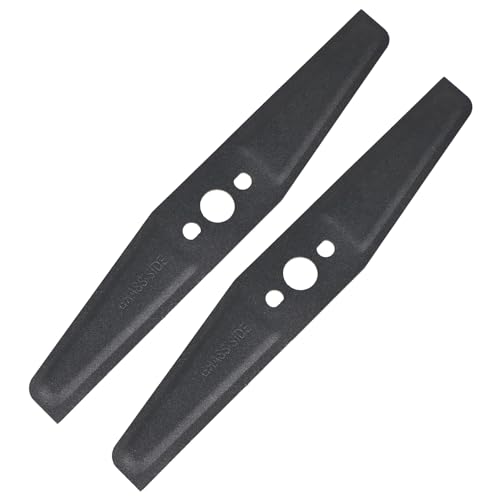 SPARES2GO Metal Blade Compatible with Flymo Hover Vac Turbo Lite 250 Lawnmower (25cm, Pack of 2)