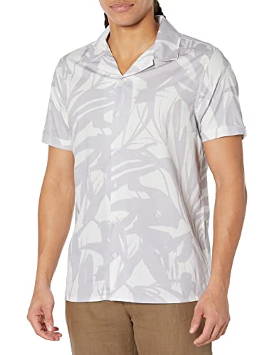 Chemise homme Karl Lagerfeld lavande blanche M aux finitions haut de gamme