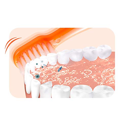 Wcn Kids Toothbrush Toothbrushes Extra Soft Lovely Little Fox Toothbrush Manual For Kids 6-12 Years Yellow Orange (Color : Orange2) #TOP2