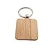 Produktbild Mackur DIY Holz Schlüsselanhänger Holz Schlüsselanhänger für Gravur Nachricht Informationen Schlüsselanhänger hängende Dekoration für Taschen Geldbörse 1 Stück