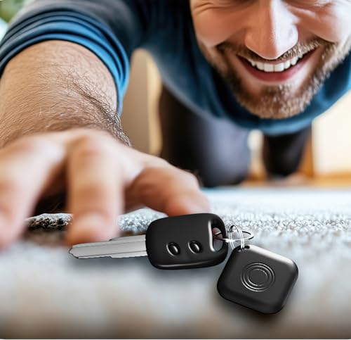 Air Tracker Tags-4 Pack Luggage Tracker Work with Apple Find My (iOS 14.6 Above Only), Key Finder and Item Locator Smart Tag for Backpack, Suitcases, Wallet.etc.