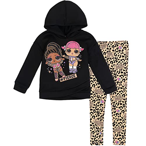 Image of L.O.L. Surprise! Girls' Fleece 2-Piece Hoodie and Leggings Set | Cozy Fleece Hoodie, Ribbed Leggings, Elastic Waistband, Soft and Warm