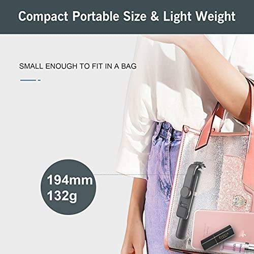 Henniu Bastão Pau De Selfie E Tripe Bluetooth com Luz Led Sem Fio Para Celular E Câmera Com Controle