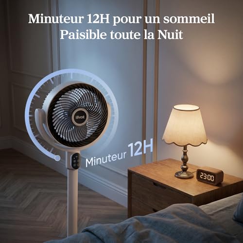 Levoit Ventilateur sur Pied, 20 dB 1740 m³/h, 5 Vitesses, LPF-R382-WEU – vue 5