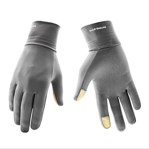 BOODUN Flycoo Gants Chauffants à écran Tactile Gants de Sport d'hiver Running Gants en vélo pour Hommes et Femmes (S-M, Gris) Cover