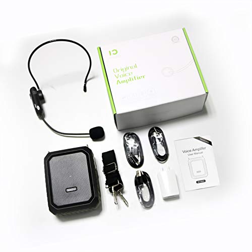 Voice Amplifier With Wireless Headset Mic - 18W 4400Mah Rechargeable Mini Pa System, Bluetooth 4.2, Waterproof Ipx5 Portable Speaker For Teacher, Outdoors #TOP7