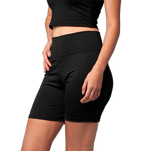 Kit com 3 Bermudas Fitness Feminino Part.B (Azul Preto e Cinza, M)