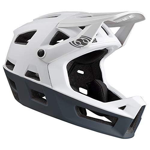 IXS Trigger FF Integralhelm für MTB/E-Bike/BMX, Erwachsene, Unisex, Weiß, XS (49-54 cm)