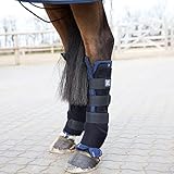 FÜR LANGE REISEN - die Robuste und hohe Form der Stallgamasche sorgt für besten Schutz vor Belastungen beim Training