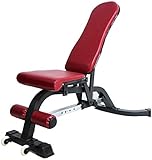 GIQKDZNUO Banco de Pesas Ajustable, Banco para Mancuernas, Tabla de Ejercicios supina Multifuncional para Abdominales, Ideal para Gimnasio, soporta hasta 300 kg.