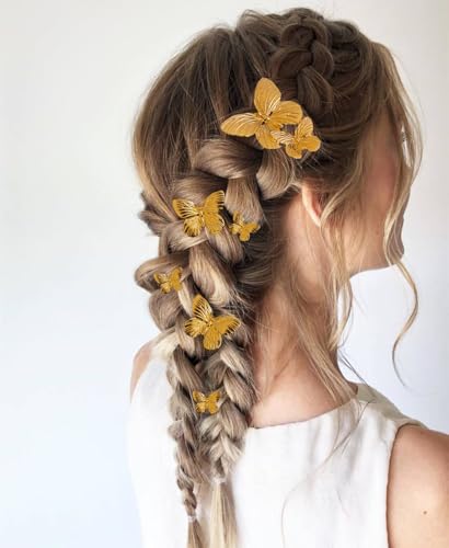 Generic Butterfly Hair Pins Gold Butterfly Hair Clips Bridal Hair Pins Bride Wedding Clip Bridal Butterfly Accessories Hair Accessories For Women And Girls thumb #7