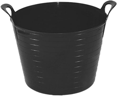 Easy Shopping 45 Liter Heavy Duty Large Flexi Tub Garden Home Flexible Colour Plastic Storage Container Bucket Flex Tub- MADE IN U.K. (Orange)