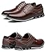 Men's Dress Shoes Comfort Soft Men Oxford Superior Flexural Leather Fashion Dress Sneakers Business Casual Derby Shoe Brown, 9 US