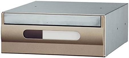 Shinkyowa SMP-21N-FR Mailbox with Dial Lock, Front and Post Type, Light Gold