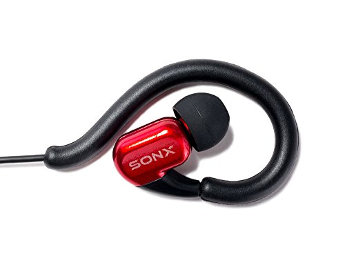 Sonxtronic Xdr-1000 Bb Premium Fashion Soft Touch Earhook Earbud Sport Running Headphones With Microphone Bass Boxes Design Red #TOP2