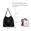 ZIYUEZIKUN Umhängetaschen für Frauen Damen Kette Umhängetasche Kettentasche Taschen für Damen Casual Handtasche große Hobo Schultertasche (Schwarz) #1