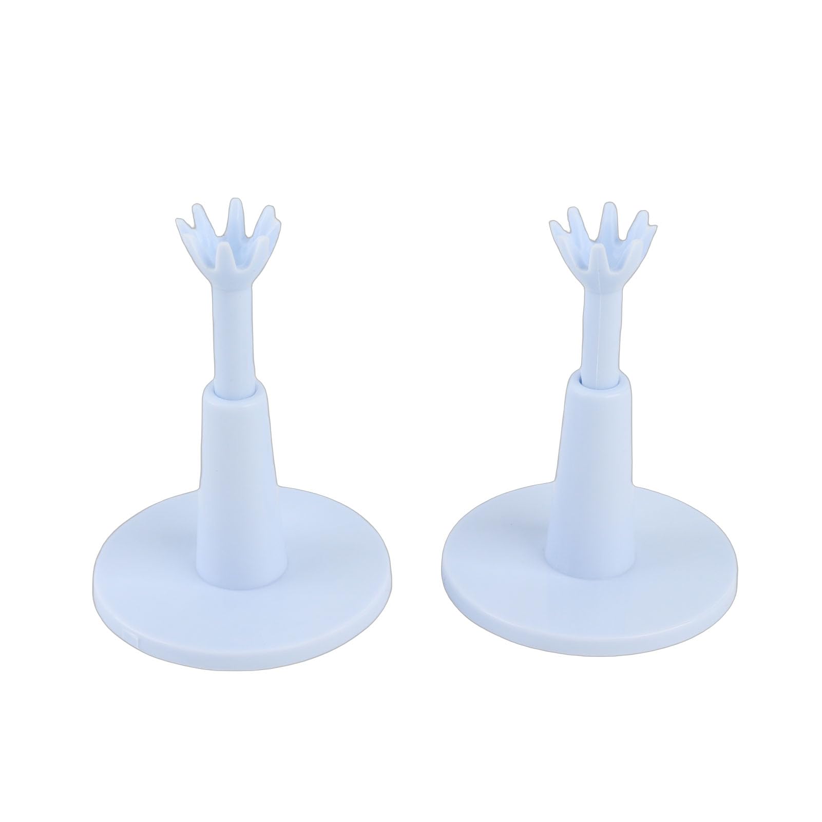 Tee White Plastic Adjustable Tee Holder Training Driving Range Long Tee replacement for Lover (Pack of 2)