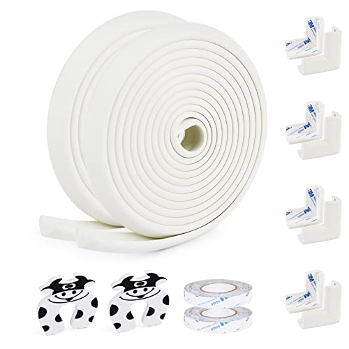 Image of 2 Pack Baby Proofing Edge and Corner Guards, 32.8 ft + 8 Corners, White
