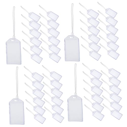 Pochette de protection pour carte étiquette imperméable et transparente en PVC x64