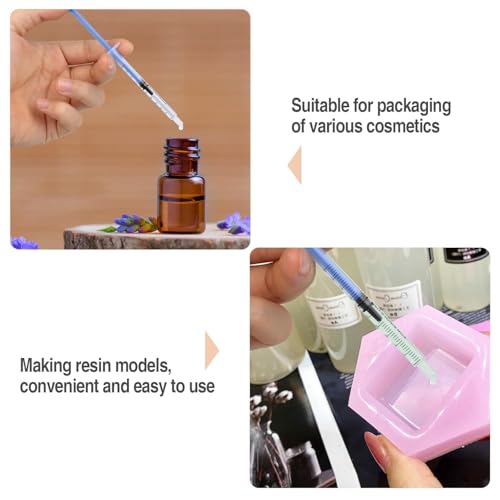 40 Pack 1ml Spritze Kleine Steril, Plastik Spritzen Mit kappe, Dosier Spritze zum Messen und Dosieren von Flüssigkeiten, die Fütterung von Kleintieren, Einzeln Verpackt Einwegspritzen