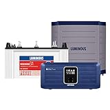 Luminous Zolt 1100 Inverter + RC 16000 135 Ah Short Tubular Battery + Trolley, Blue