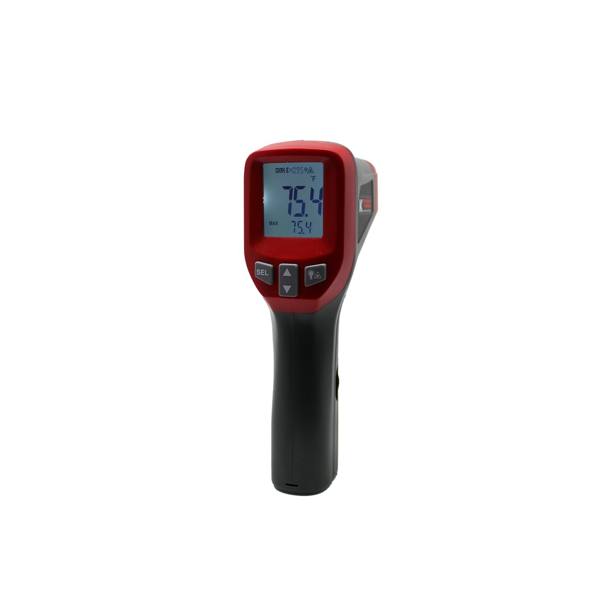 K Tool International 78400 Digital Infrared Thermometer for Garages, Repair Shops, and DIY, High Distance-to-spot Ratio, Measurement Range: -50C to 600C (-58F to 1112F), Auto Data Hold, 9V Battery