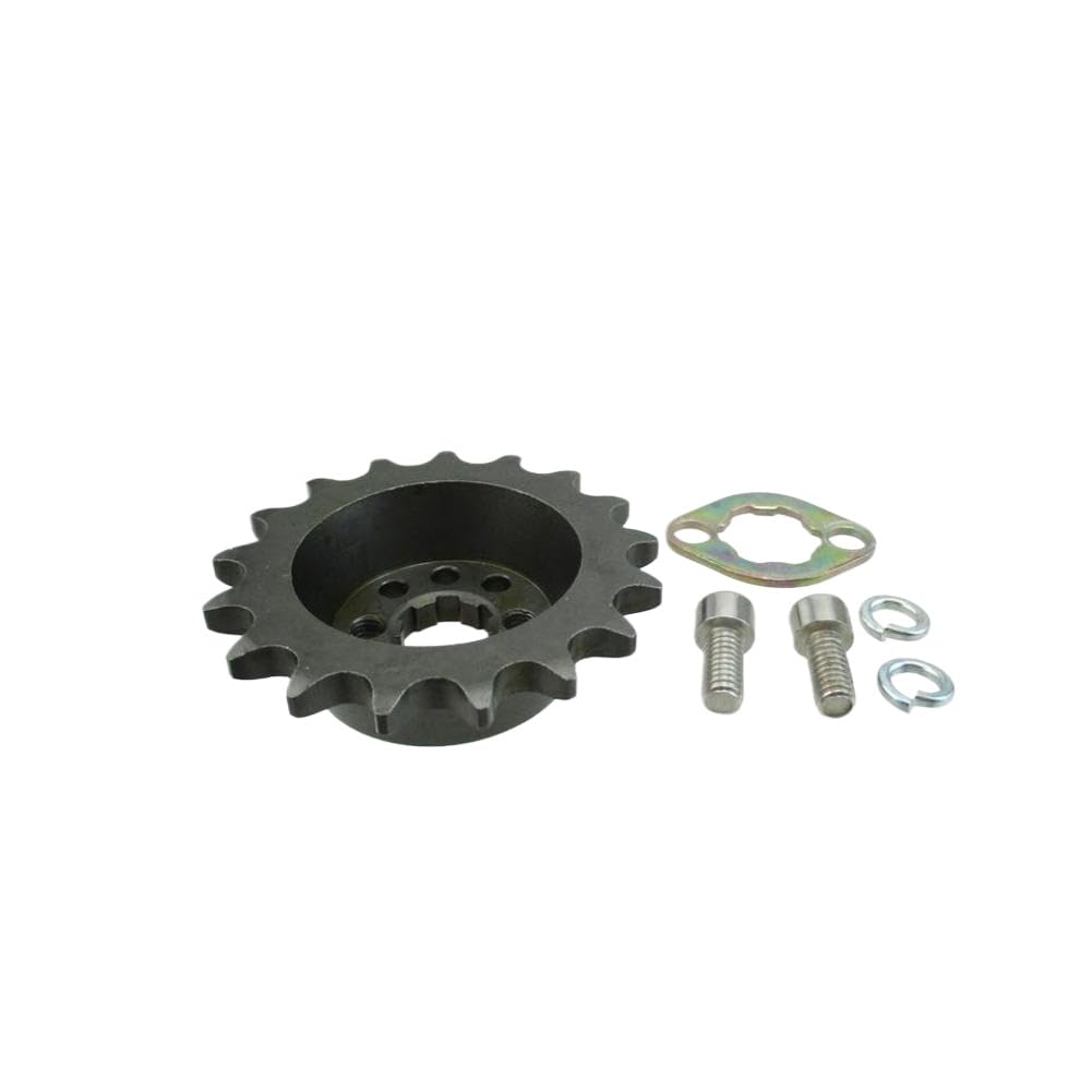 Set Pignone Anteriore Spostato +15mm 420-17T Compatibile Con Bici Trail Monkey