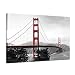 LevvArts - Modern Home Decoration Wall Art,San Francisco Golden Gate Bridge Picture Painting on Canvas Print Stretched Wood Frame,Red Bridge Ready to Hang -24"x 36"