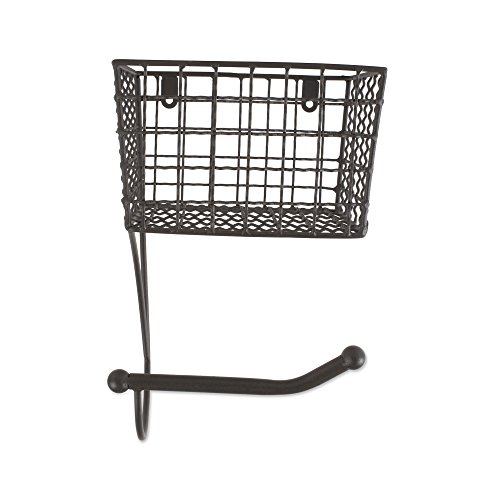 Dii Rustic Farmhouse Bathroom Décor, Metal Storage, Toilet Paper Holder, Gray #TOP1