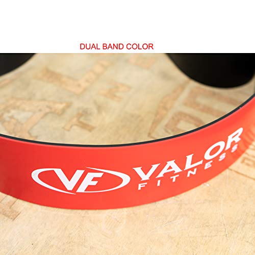 Valor Fitness PRB-XXL-Red Resistance Band for Pull Ups, Bench Presses, Squats, Deadlifts, and More - Size XXL