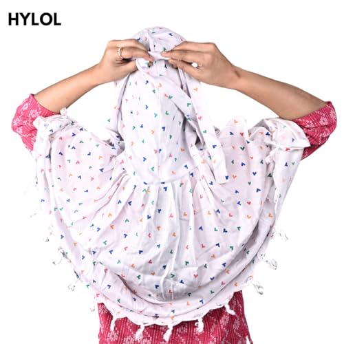 Image of HYLOL Pure Cotton Innovative Stylish Printed Pattern Fancy Scarf With Sun Protection Cover Face Cotton Mask for Women's and Girls