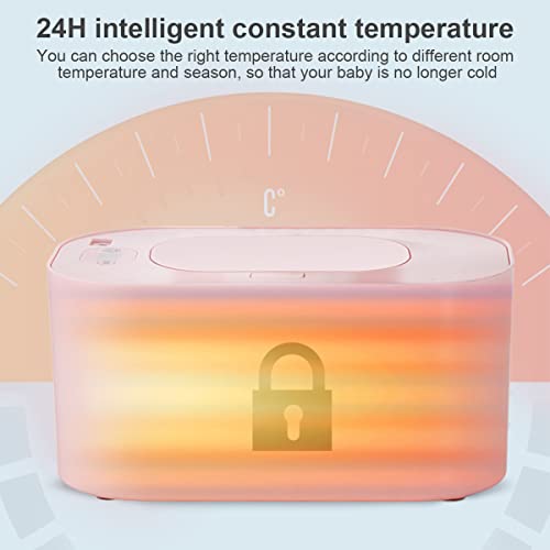 Baby Wipe Warmer, 3 Mode USB Baby Wipe Heater with Temp Control, Baby Wet Wipes Dispenser, Portable Wipe Warmer, Diaper Wipe Warmers, Smart Wet Warmer Dispenser Box for Home Car Travel Baby Nursery