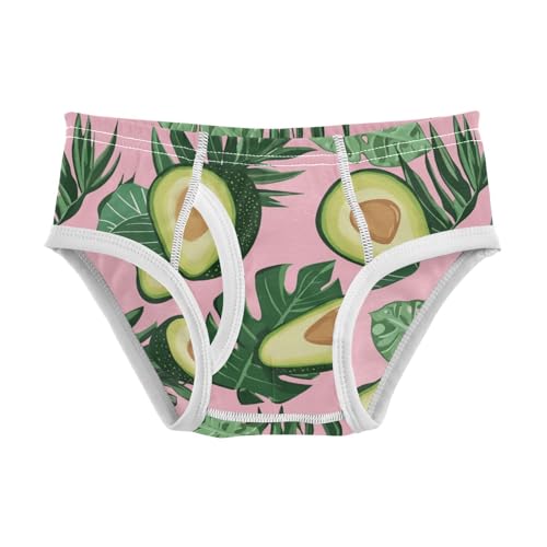 Wusikd Avocado Boys' Underwear Cotton Tropical Leaves Pink Boys Briefs Soft Toddler Underwear 2T