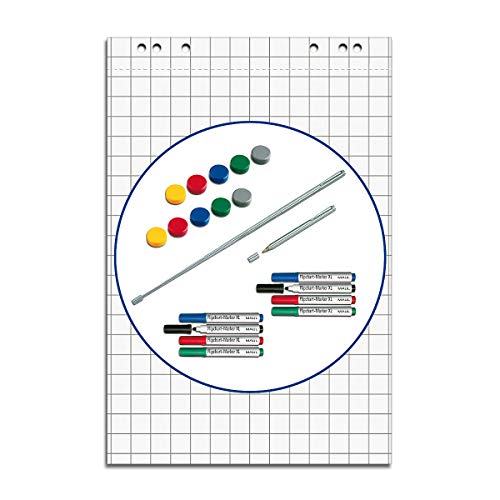Preisvergleich Produktbild Maul Flipchart Starter-Set, Grundausstattung Präsentation Flipchart