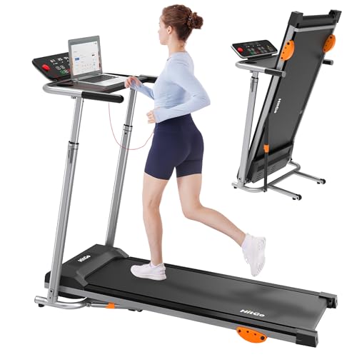 Image of HitGo Walking Pad for Home Office, 2026 Under Desk Treadmill with App, Remote, LED Display, Portable Small Design with Optional Incline or Foldable Handle