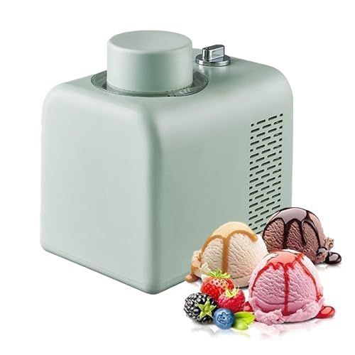 PPLDABNK Macchina per Gelato, Macchina per Gelato Soft A 4 modalità, Macchina Portatile per Dessert da 500 Ml con Mantenimento del Freddo in 8 Ore, Pala Rimovibile,Light Green