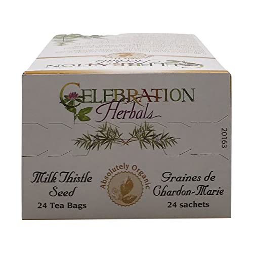 Celebration Herbals Organic Milk Thistle Seed Herbal Tea -- 24 Tea Bags, Net Wt.60, 2.11 Oz #TOP2