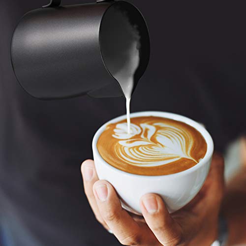 Luxshiny 600Ml Leche Leche Pitcher Espresso Jarra de Vapor Leche Café Cappuccino Latte Art Barista Jarras de Vapor Leche… - Imagen 3