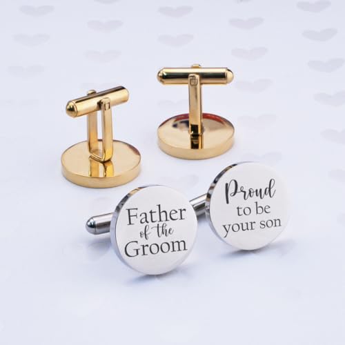 Mancuernillas Love, Georgie para el papá del novio miniatura 4