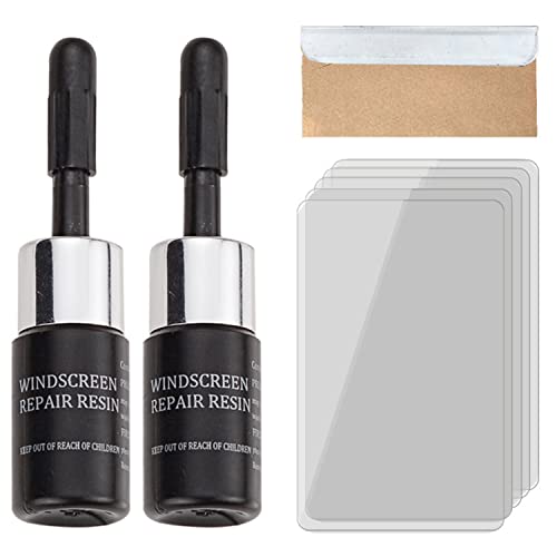 WoQIang ZeroCrack Windshield Glass Repair - ã€2022 Newã€‘ Glass Crack Filler Repair Fluid Kit, Windscreen Repair Resin, Quickly and Easily Fix Car Cracked (Black)