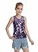 CharmWM Girls Sequin Top Sleeveless Sparkly Tank Top Dance Vest Glitter Cocktail Party Shiny Club Night Purple