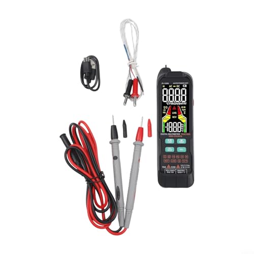 Multímetro True RMS serie ZL128 con sensor NCV de alta sensibilidad, alarma de zumbador de cable vivo y linterna LED brillante para pruebas de entornos oscuros (ZL128B)