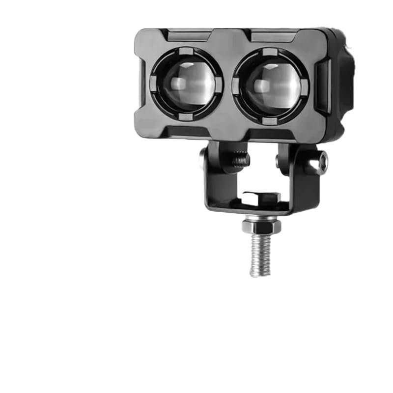 Feux auxiliaires pour rouler de nuit en moto phare antibrouillard double couleur