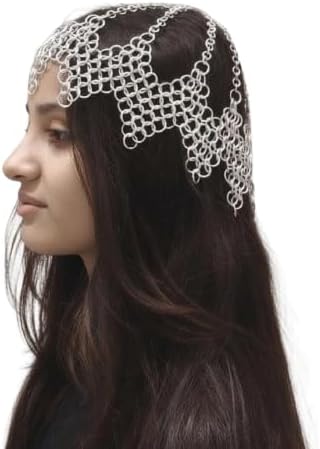 Aluminum Chainmail Headpiece: Medieval Renaissance